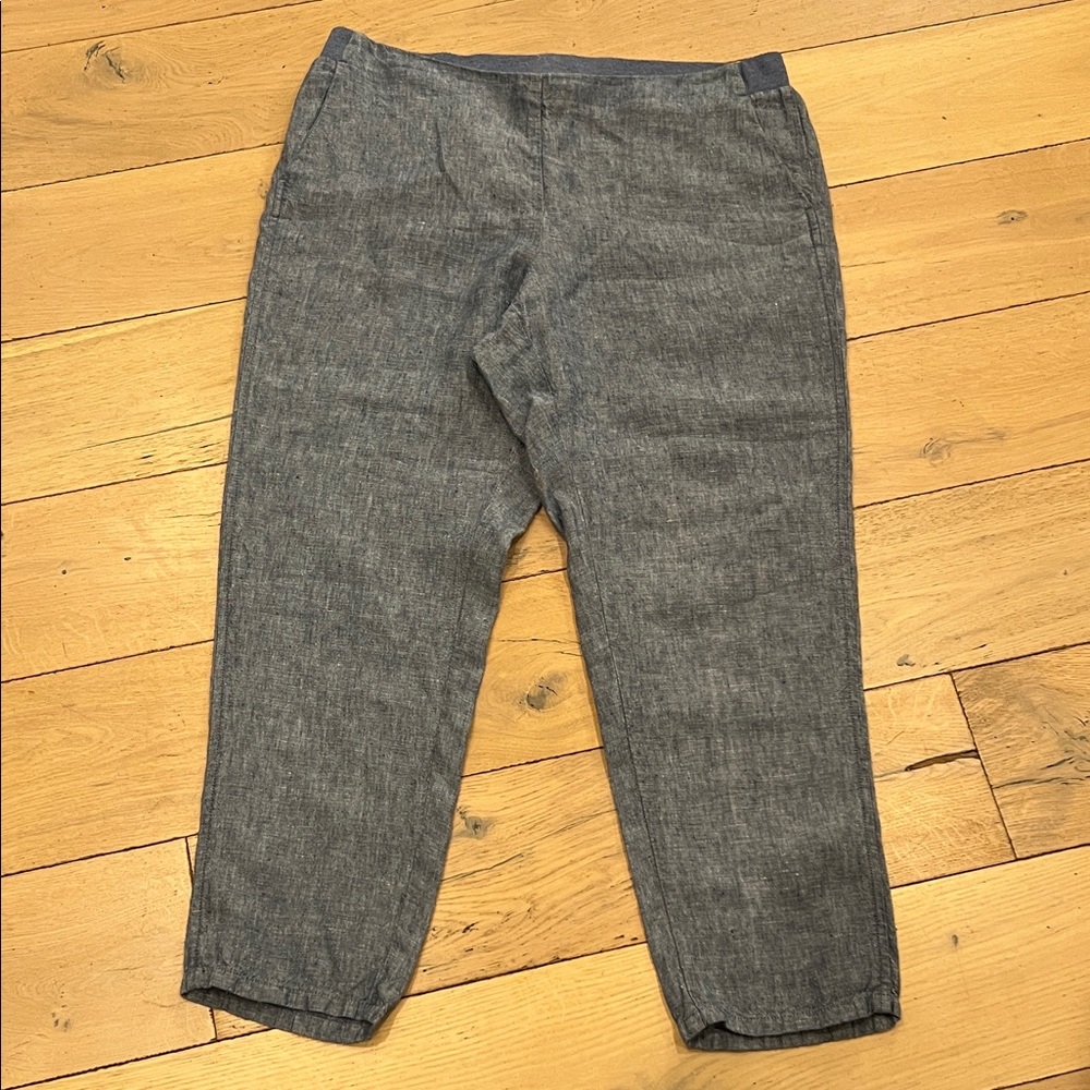 J. Jill Blue Linen Pants, medium